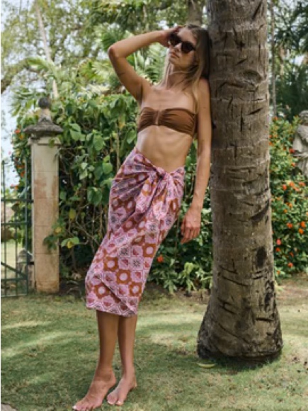 Julia Amory Tropez Pareo in Orchid Palazzo Tile